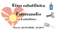 Etno rabotilnica - Fototransfer, 1/4 rabotilnica